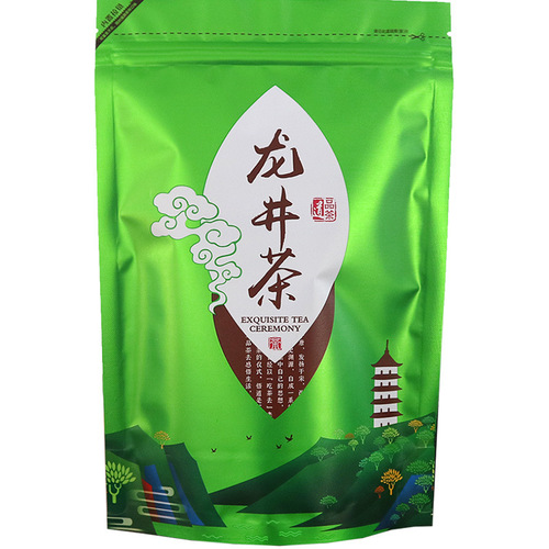 Tea bags with Longjing Tea, Biluochun Cloud Mist Green Tea, Red Tea, Jasmine Tea, and Aluminum Foil Plastic Self-Sealing Bags
