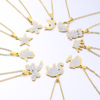 2020 Shake the same tune Stainless steel zircon Pendant Necklace have cash less than that is registered in the accounts clavicle Popular Jewelry