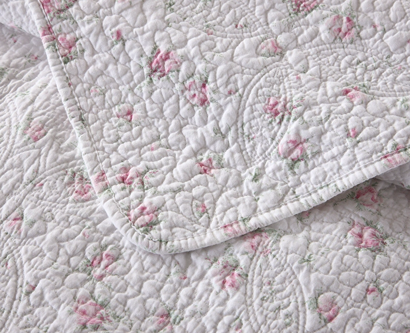 Cotton set, bedspread, floral print, 3 piece set, 4 piece set