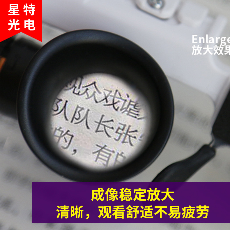 9892H-36 Set of Interchangeable Lenses, Retractable Head-Mounted Watch Repair Led Magnifying Glass for Eye Protection 3