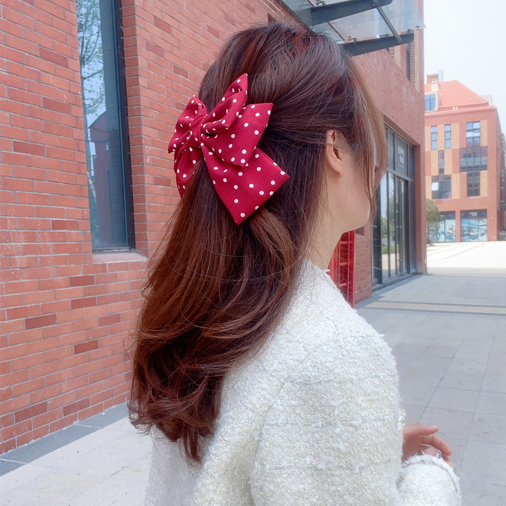 Wave Point Three-layer Bow Hairpin display picture 18