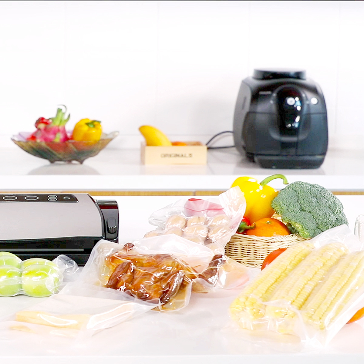 得力14911 14912 14913真空包装袋透明食品保鲜袋塑料抽空袋子
