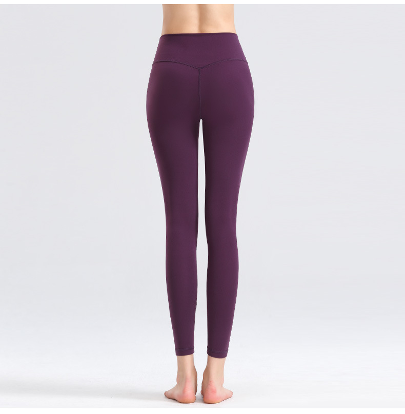 fashion plain color seamless yoga legging NSBS55875