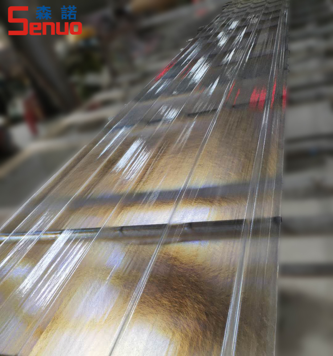 【廠家直銷】透明采光瓦_玻璃鋼材質_83%透光率_陽光棚溫室種植棚