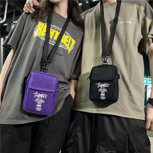 2022 Summer Trendy Brand Mobile Phone Bag Men's Street Hip Hop Men's Shoulder Bag Korean All-match Crossbody Bag Women's Mobile Phone Bag