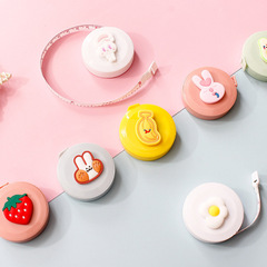 Stationery cartoon small tape measure cute portable mini 1.5m feet dual specification body measurement tape measure three-dimensional small ruler