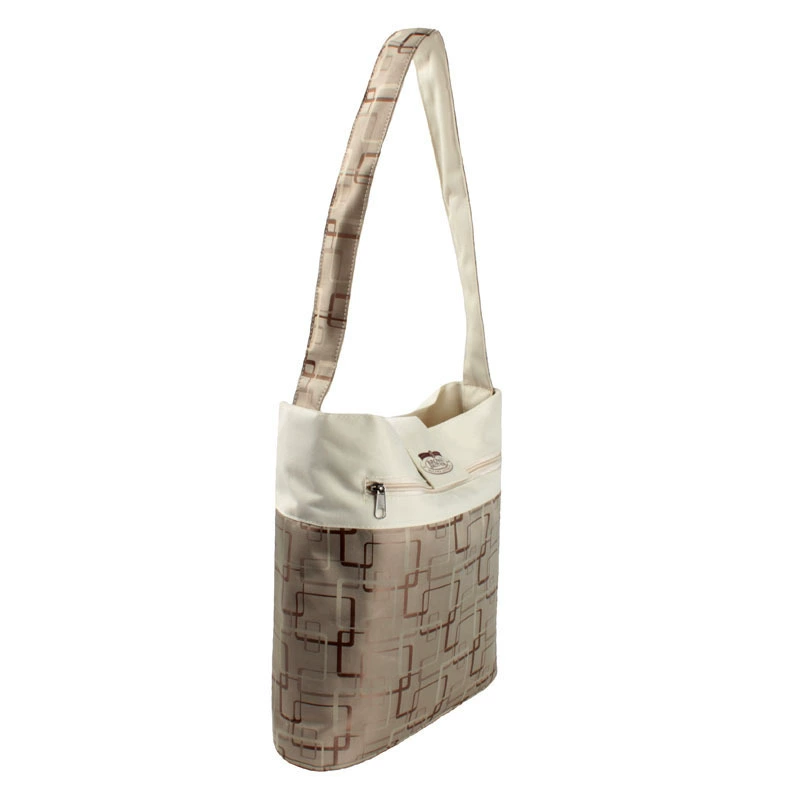 Brown one-shoulder bag, thermos, picnic bag, custom-made, drawstring