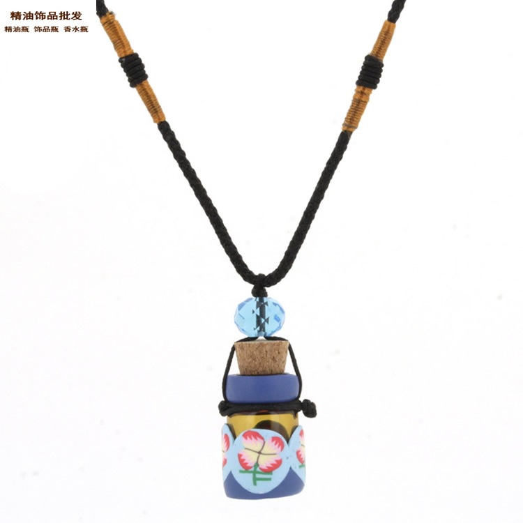 中国精油饰品网半包软陶瓶红细绳绕线项链19.jpg