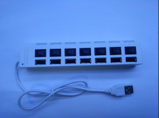 (2개) 7 포트 HUBUSB 허브 독립적 인 스위치 허브 7 위치 확장 스플리터 7 홀 USBHUB 허브