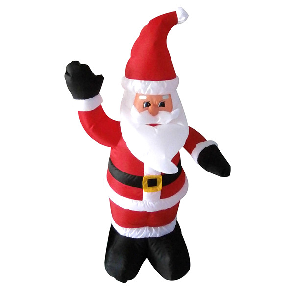 全优能节日充气圣诞老人礼品庭院装饰品防水LED发光胡须圣诞老人