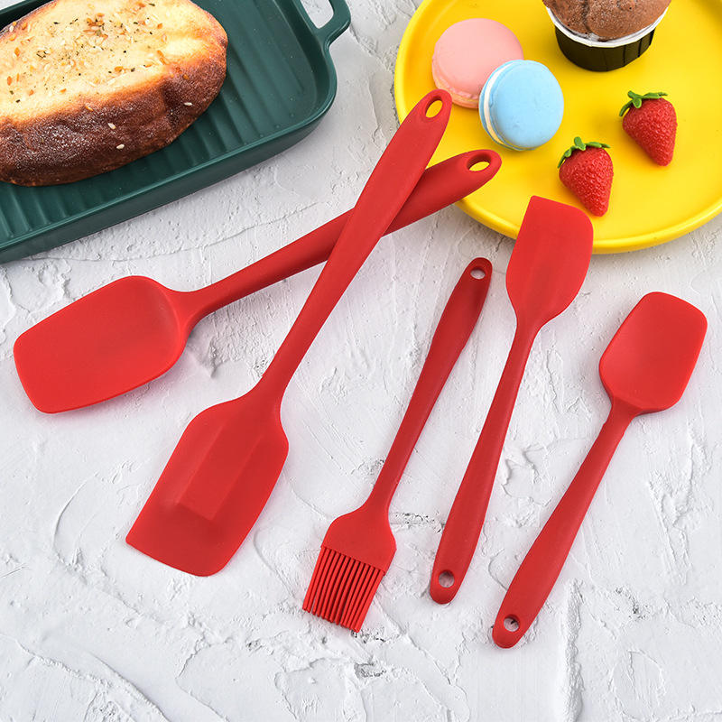 Silicone scraper, cream set, 5 pieces