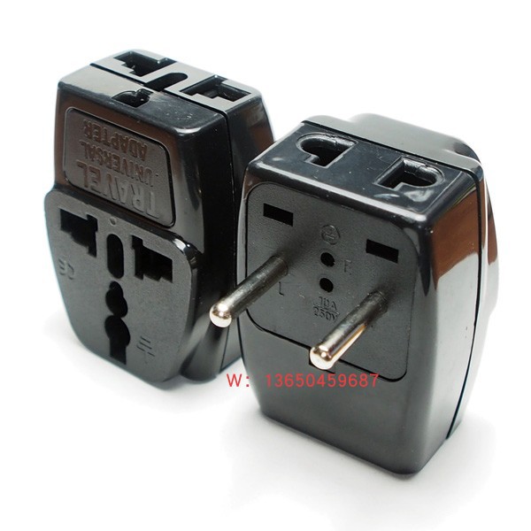 欧规转换插座 英标转欧标 美式转欧式 意标转欧标 4.0脚转换插头