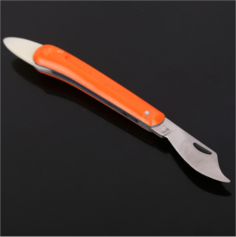 Eighteen seed grafting knife, bud grafting knife, wood cutting knife, fruit tree seedling manual knife, folding handle with peeler