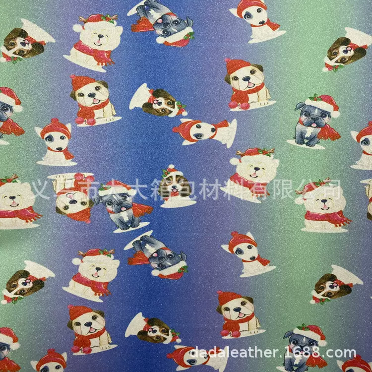 PU皮革格力特金葱粉亮片皮革鞋材箱包工艺品化妆包服装格利特面料