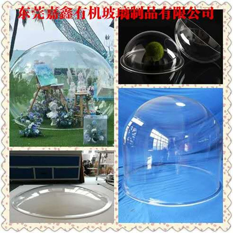 Acrylic high -definition hemisphere cover glass cover semi -circular transparent cover empty heart ball dustproof color cover decorative hanging ball