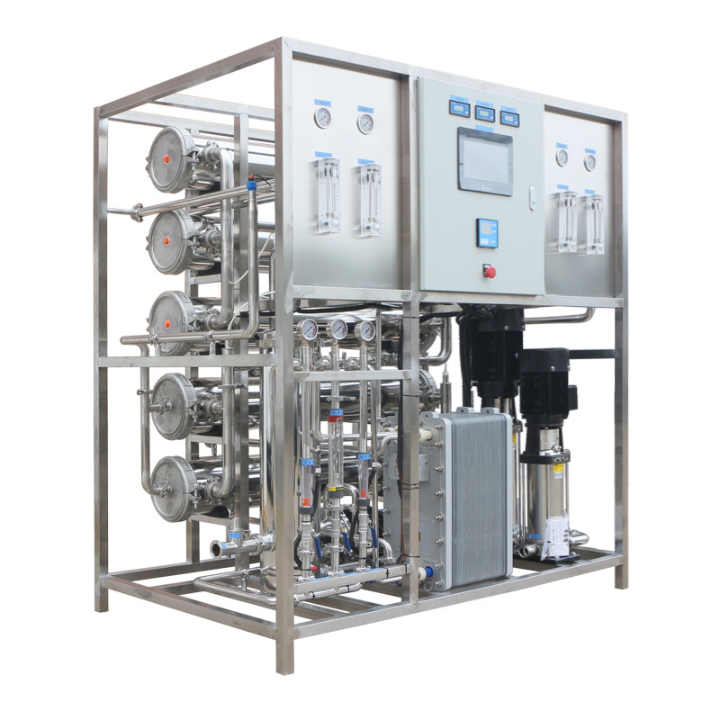 2t/h双级ro反渗透加edi加抛光去离子水系统 驻极熔喷水处理配套