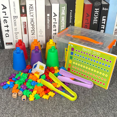 彩虹計數小熊砝碼套裝顏色分類早教具幼兒園玩具一件代發