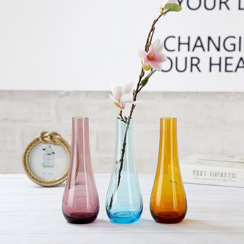 Fashionable creative transparent glass decorations for home use