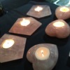 Organic crystal heart shaped, elite coffee candle