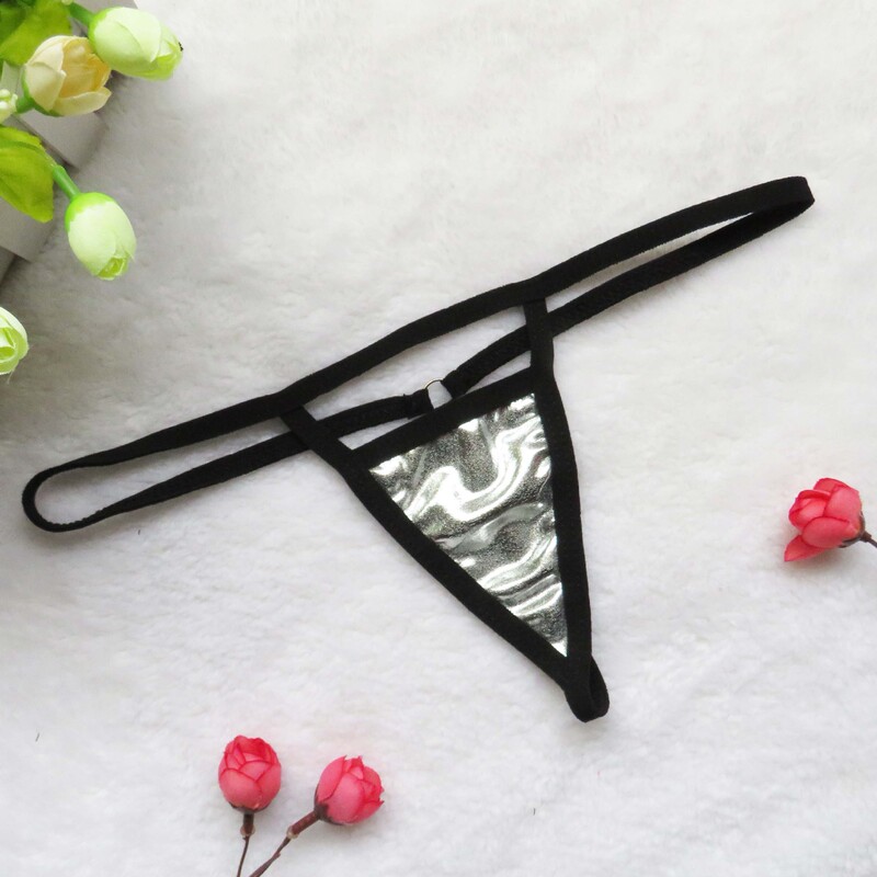 Cross Border Sexy Underwear Mini Swimwear Swimwear Underwear Sexy AliExpress ebay Women's T Pants Patent Leather G-string