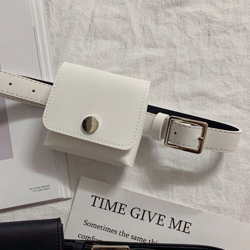 New Women's Belt Bag Fashion Mini Korean Style Small Leather Bag Retro Versatile Detachable Waist Belt Women Ins Trend