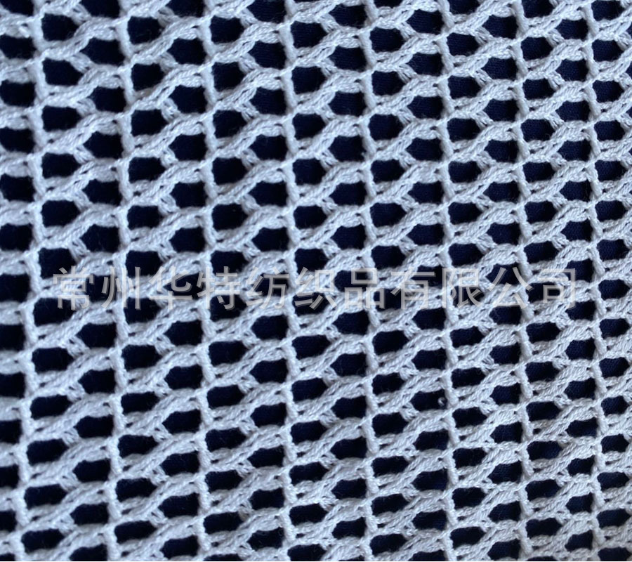 涤棉网布 针织提花网眼布 涤棉蕾丝网布 经编针织网眼面料