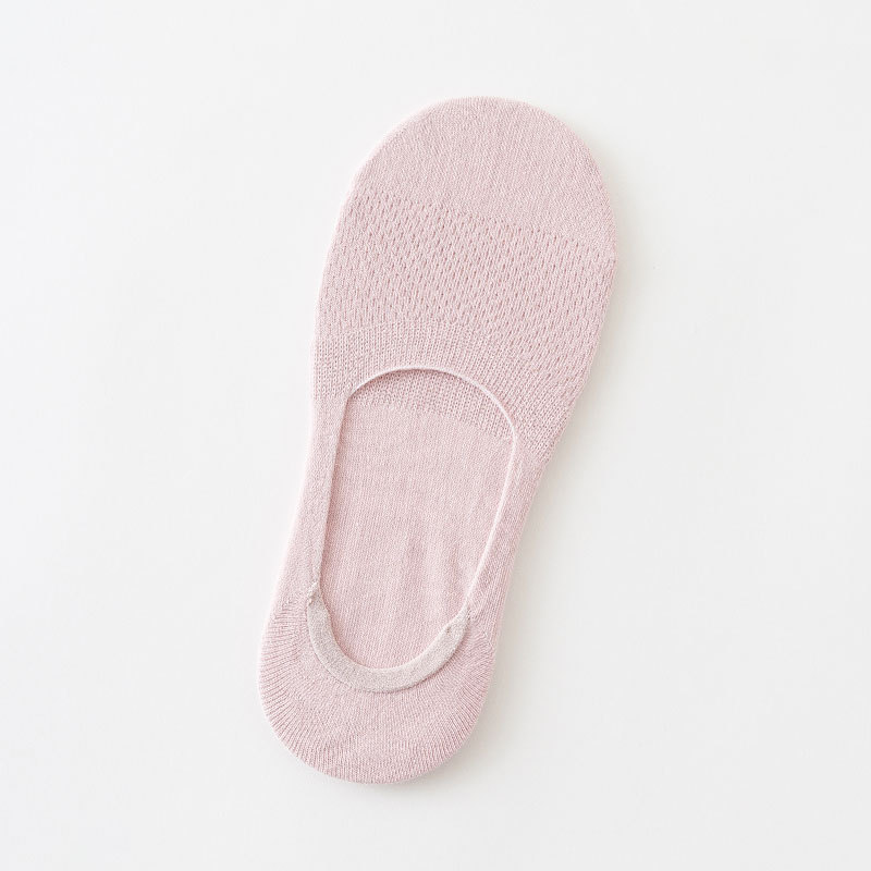 Calcetines de algodón de primavera y verano para mujer calcetines de tobillo de estilo japonés de corte bajo calcetines de algodón para mujer silicona invisible 200 agujas finas ins calcetines de moda
