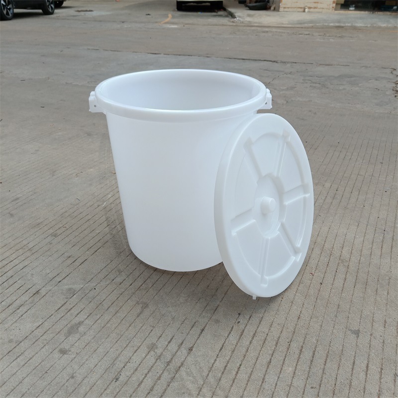 100升圆形塑料大白桶塑胶酿酒发酵桶居家带盖清洁水桶厂家直销