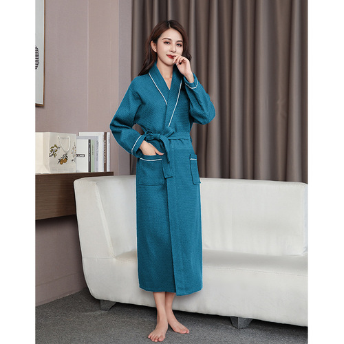 Cotton Couple's Water- Absorbent Robe for Men and Women, Large Size Hotel Bathrobe and Pajama Wholesale, One Piece Drop Shipping