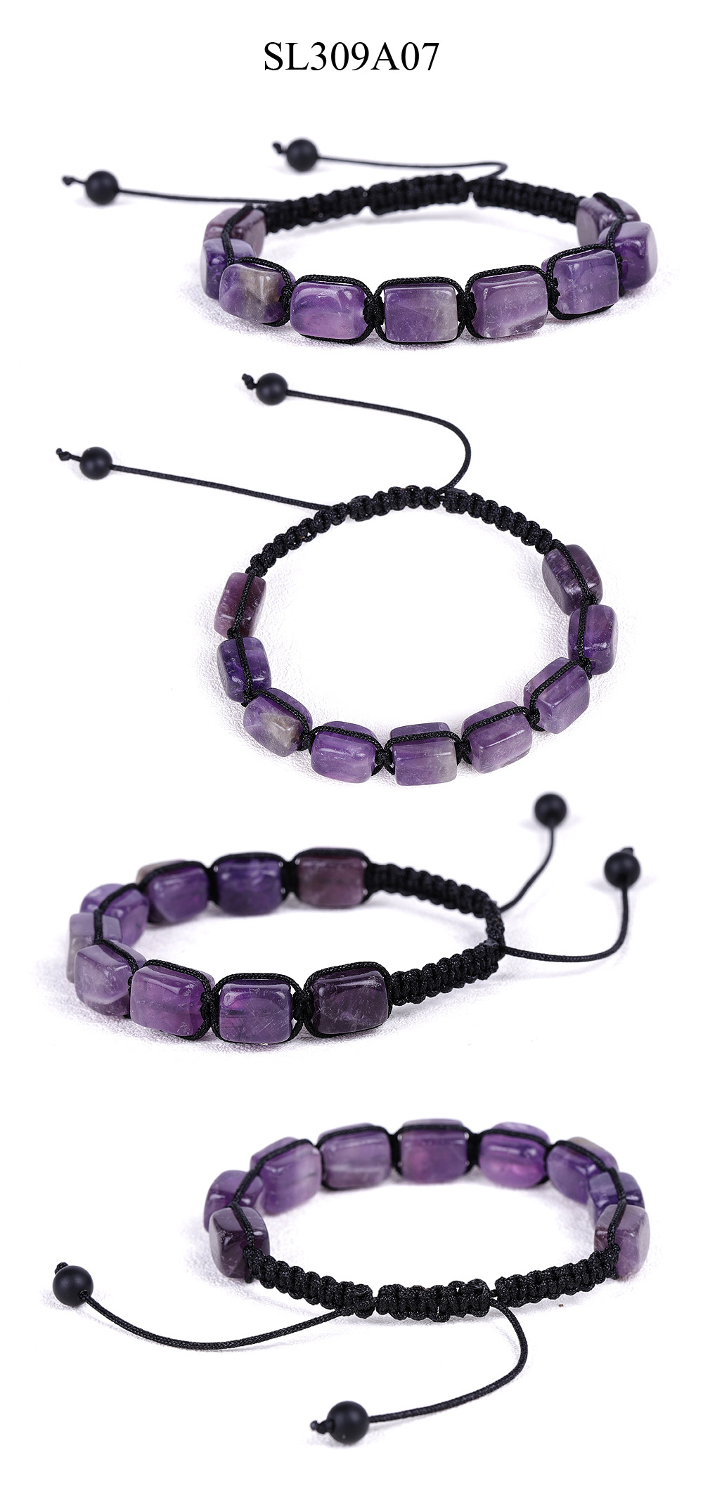 Simple Style Geometric Agate Stone Unisex Bracelets display picture 3