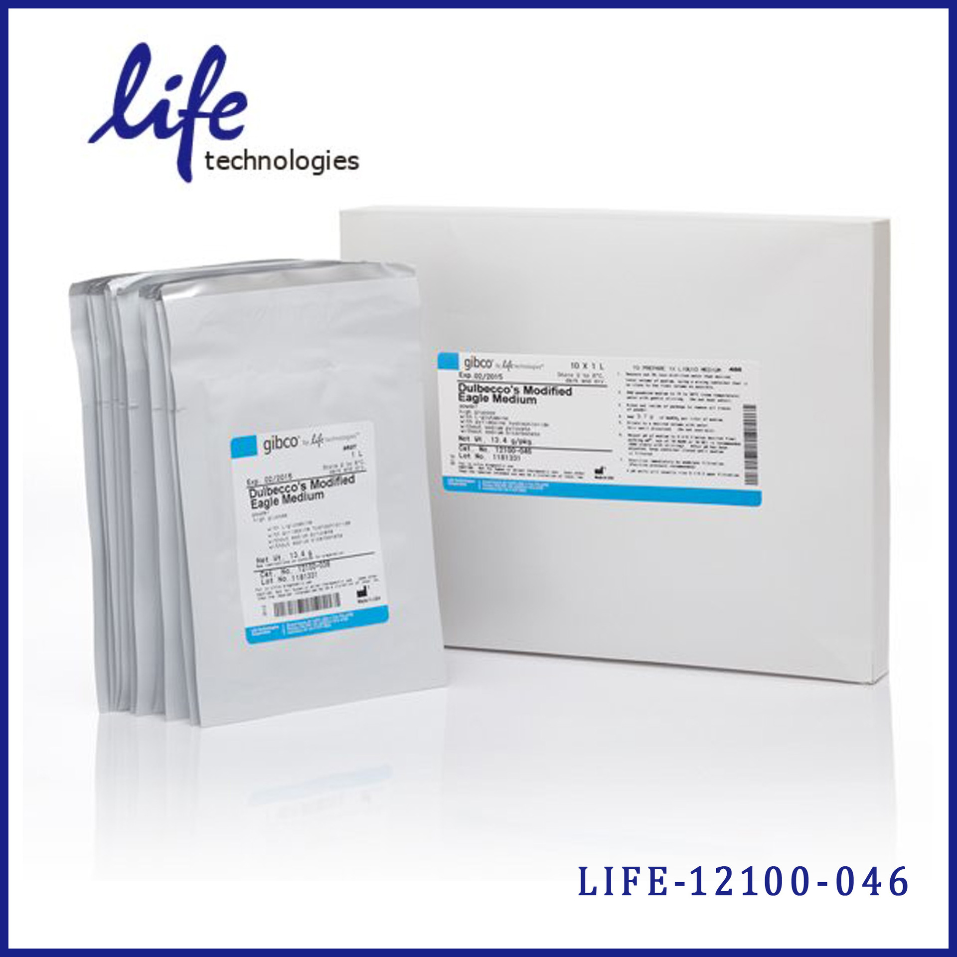 LIFE 12100-046 DMEM, Powder, High Glucose，10*1L