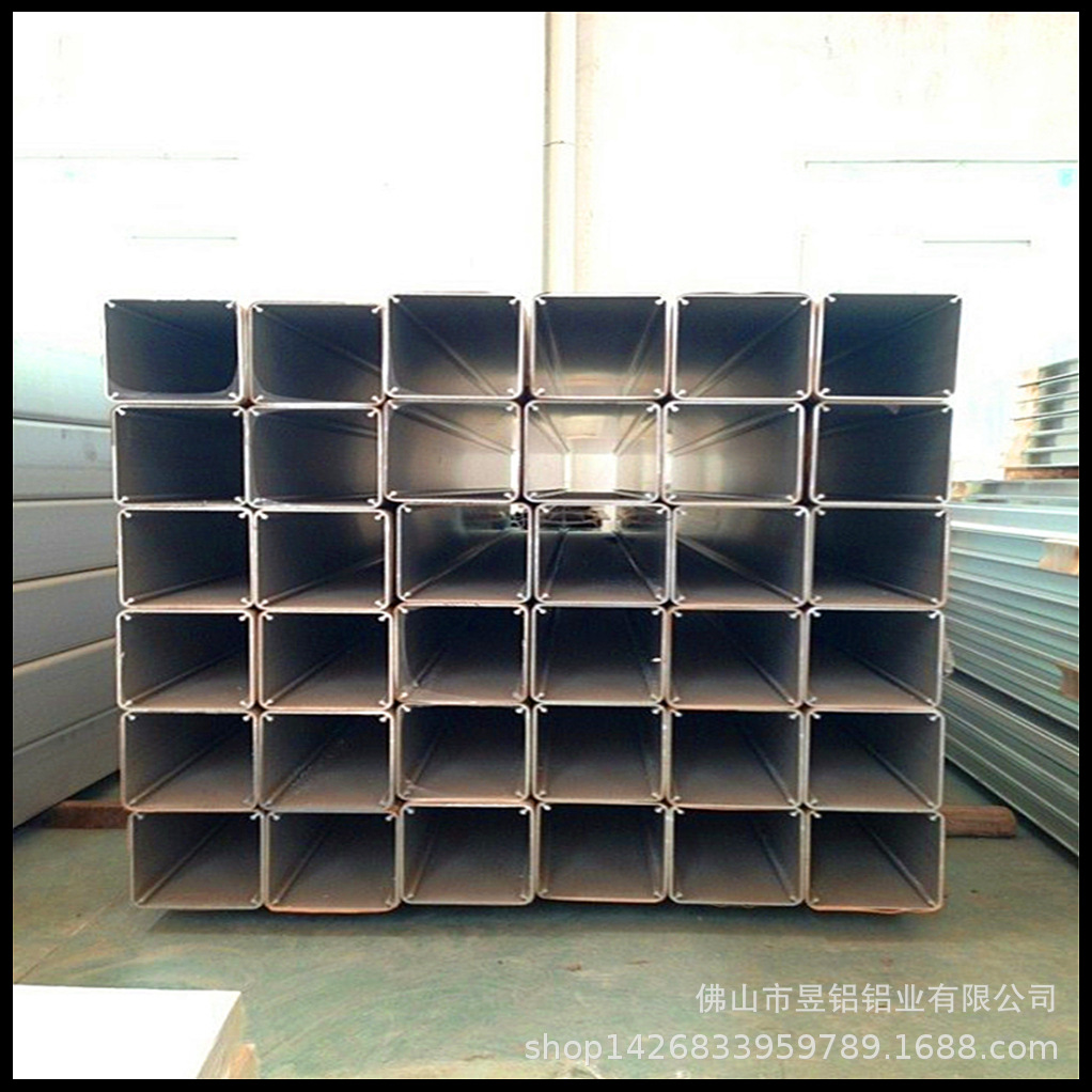 厂家供应6063工业方管铝合金型材 多种规格方通铝镁合金轻量化