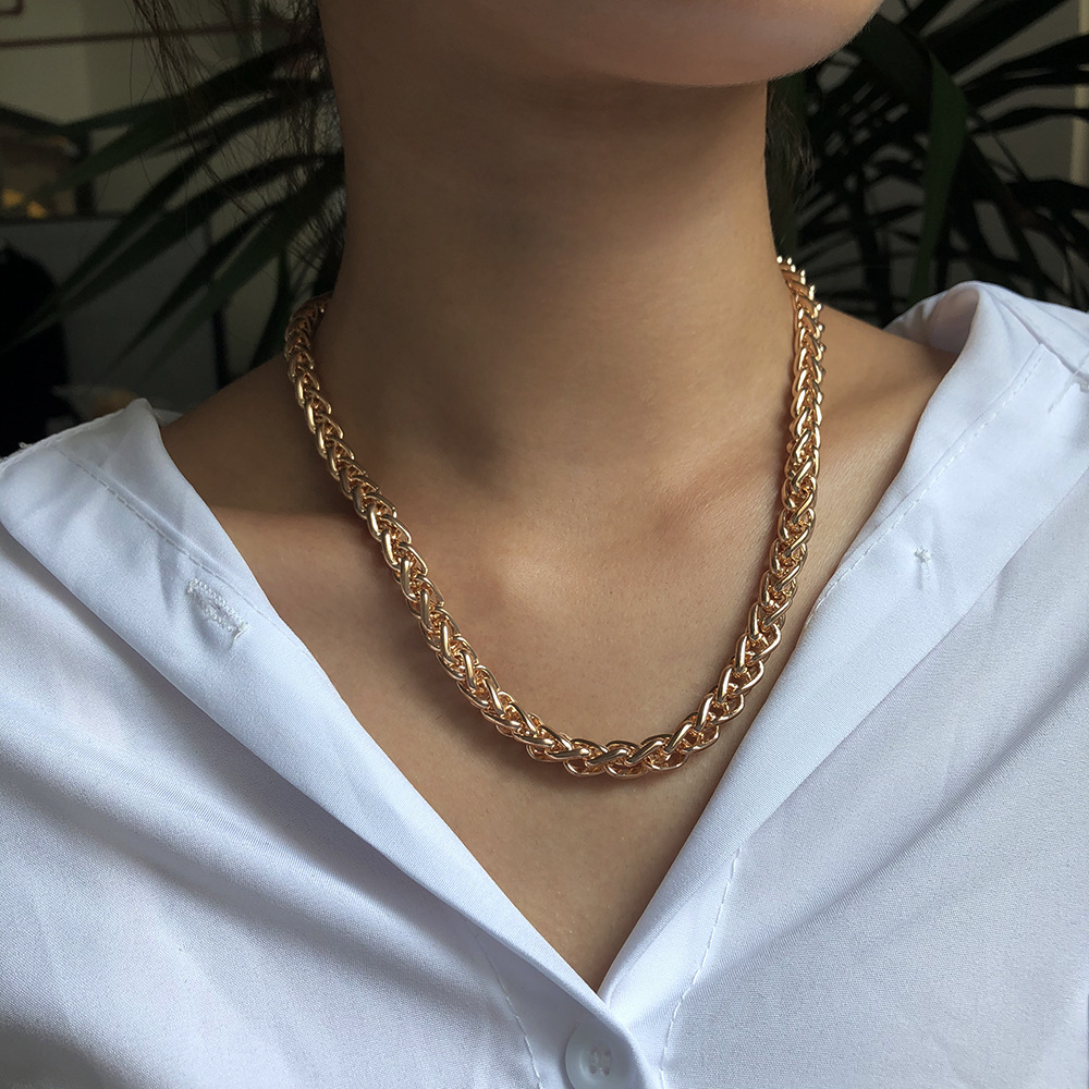 hot-selling hip-hop rock chain simple necklace