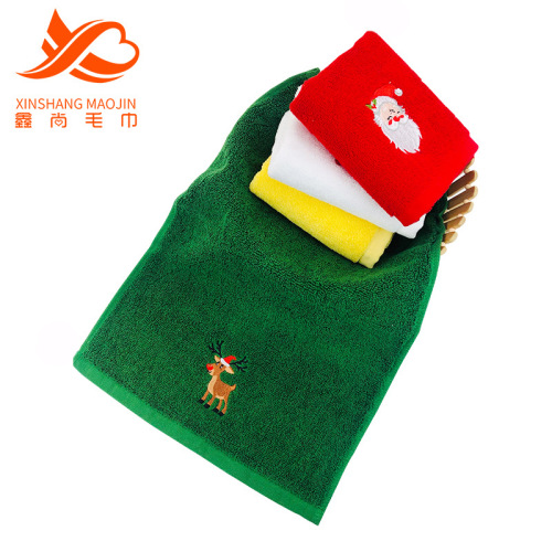 Xinshang Towel Manufacturer Wholesale Christmas Towels Children's Towels Holiday Style Gift Towels Customized Logo