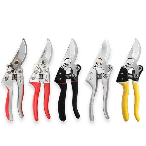 Yingcai zinc alloy garden scissors SK5 stainless steel large diameter powerful pruning shears flower branches fruit tree thick branch garden shears