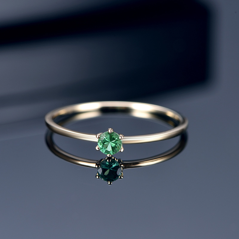 Fashion Round Water Droplets Copper Plating Artificial Rhinestones Open Ring 1 Piece