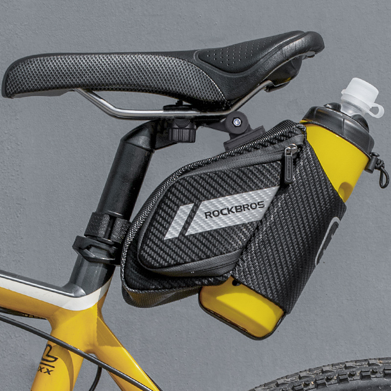 Bicycle tail mountain road water bottle, riding cushion, saddle bag, folding bike rear seat bag_voghion.com