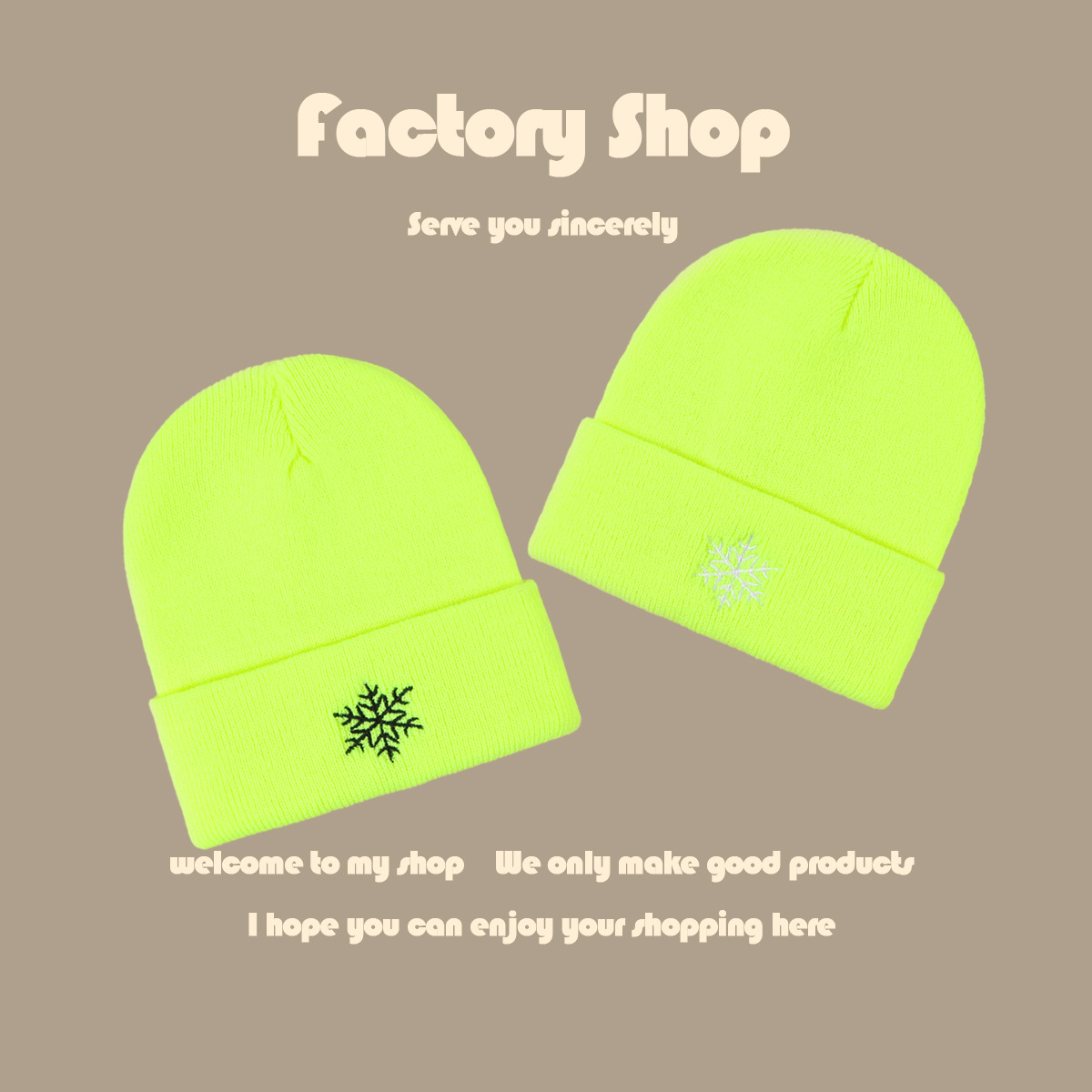 Gorro De Punto Fluorescente display picture 3