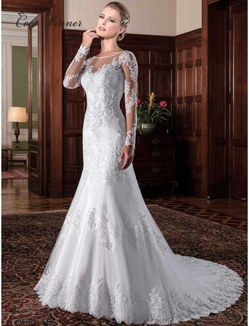 autumn sexy lace wedding dress