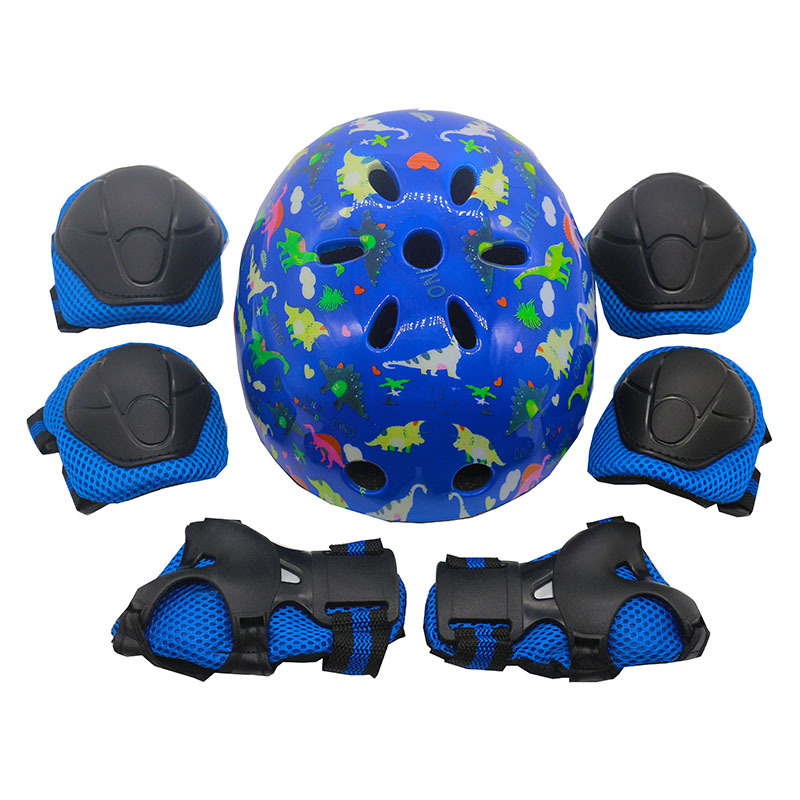Blue Dinosaur World + Grenade Protective Gear Set 2