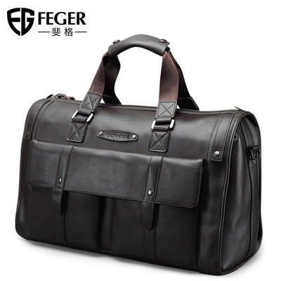 新款牛皮旅行袋大容量旅行包手提商务包跨境专供斜跨收纳包定制