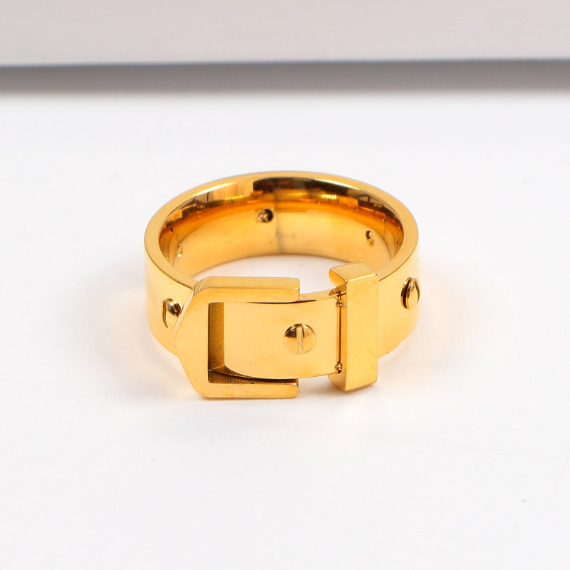 1 Piece Quantity 1 Piece Fashion Rhombus Titanium Steel Plating Rings
