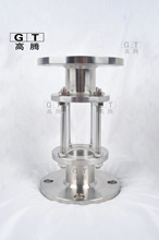 廠家供應 不銹鋼玻璃管法蘭視盅 襯氟玻璃筒視鏡 HGS07-126