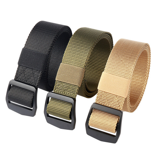 Manufacturer Tactical Daily Use Alloy Belt with Nylon Imitation Anti-Allergy Outdoor Military Training Multifunctional Versatile Belt