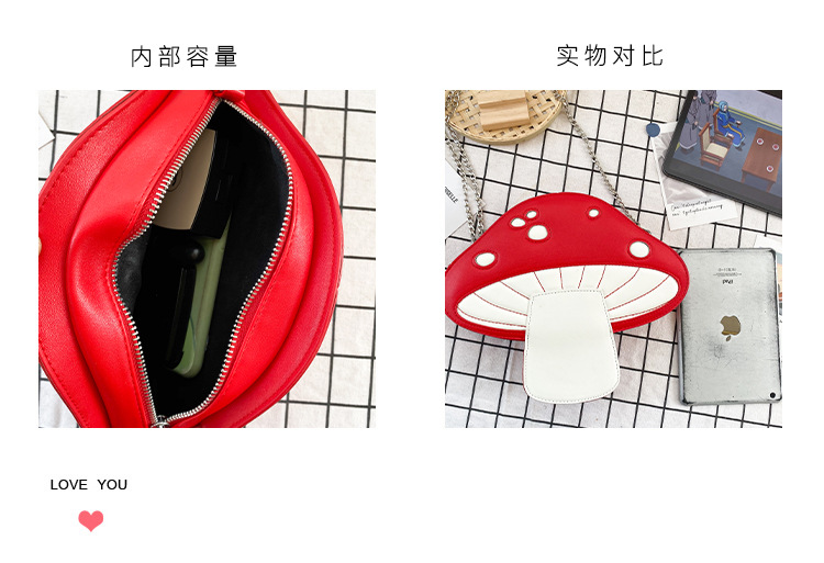 652g Weight Polyester Lining Material Zipper Closure Type Single Shoulder Strap Strap Type Circle Bag Bags Type Travel, Street Occasion Pu Leather Material Fruit Pattern All Seasons Season Women's Gender Cute Style Round Shape Red Color Small Size Small Pu Leather Circle Bag Shoulder Bags 1