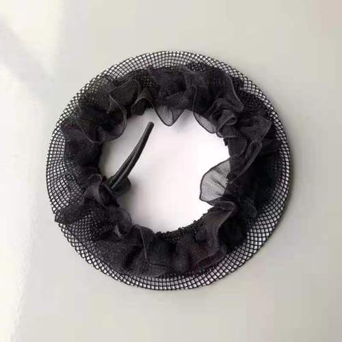 Children's dance examination headwear, lace drawstring buckle, elastic hairnet, hairband, Latin dance headband, flower net bag wholesale