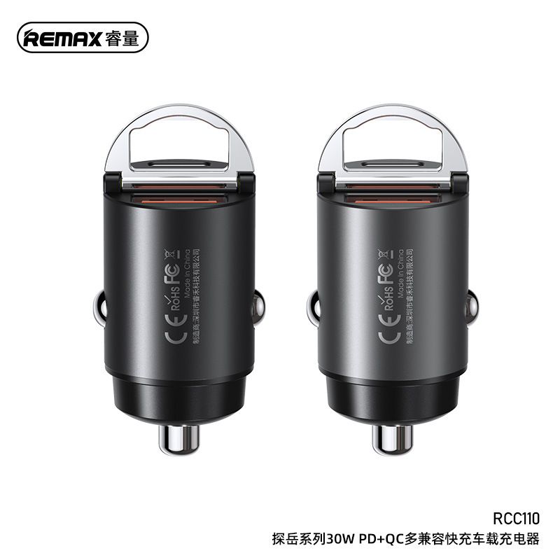 Remax Car Charger 30W Super Fast Charging Car Phone Charger Cigarette Lighter Adapter One-To-Two