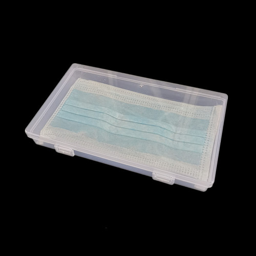Rectangular PP transparent plastic battery stationery hardware accessories packaging universal packaging box dustproof storage box
