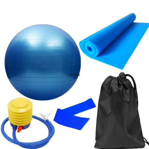 Yoga ball five-piece set thickened pregnant women midwifery child training fitness ball latex butt ring elastic