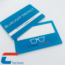 工廠供應現貨防藍光眼鏡測試卡 鏡片防藍光測試PVC卡